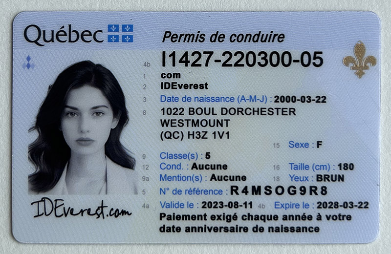 Qubec Fake ID